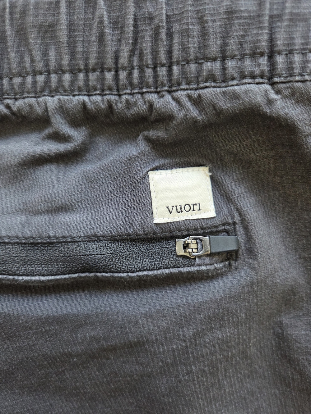 Vuori Women's Ripstop Pants Five-Pocket Design in Charcoal Grey, Size Large - Picture 9 of 10